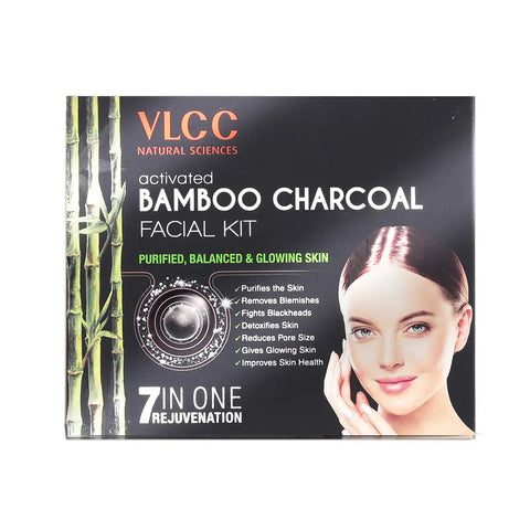 VLCC Activated Bamboo Charcoal Facial Kit Balanced & Glowing Skin