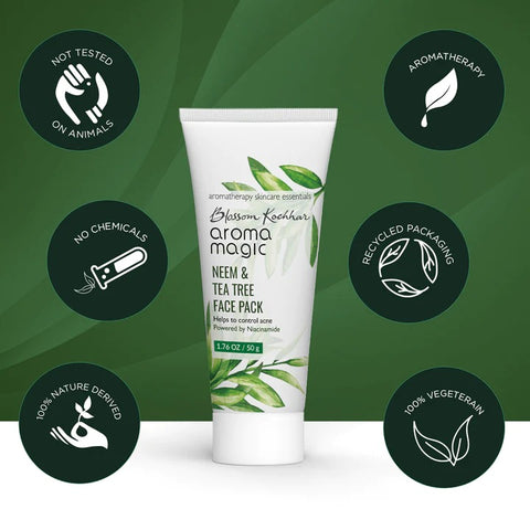 Aroma Magic Neem & Tea Tree Face Pack - Niacinamide