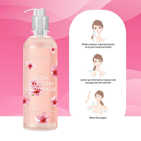 Aroma Magic 3 in 1 Plum Blossom Body Wash