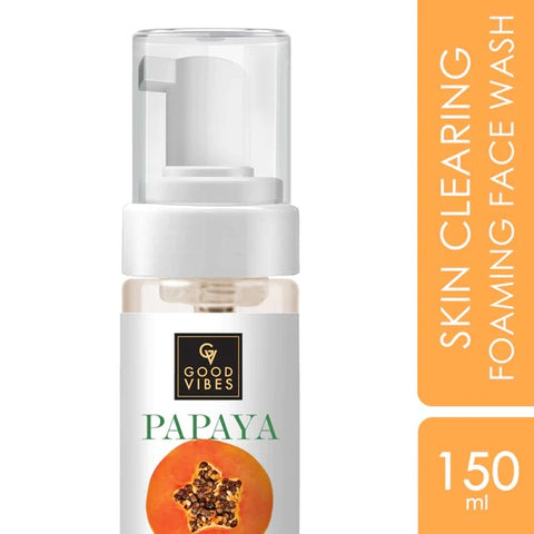 Good VIbes Papaya Skin Clearing Foaming Face Wash