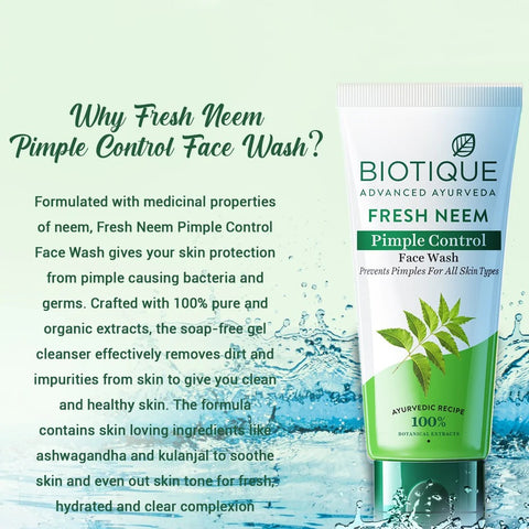 Bitique Fresh Neem Pimple Control Face Wash