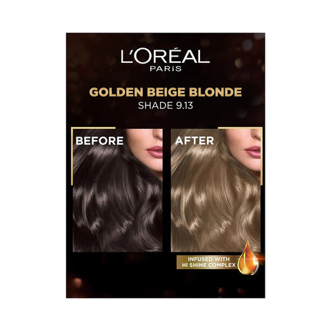 L'Oreal Paris Excellence Fashion Highlights Hair Color, 9.13 Golden Beige Blonde