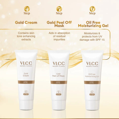 VLCC Gold Facial Kit For Luminous & Radiant Complexion