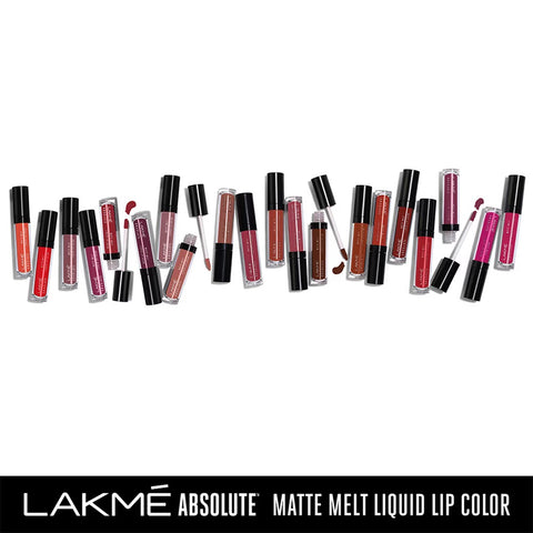 Lakme Absolute Matte Melt Liquid Lip Color - Firestarter Red 6ml