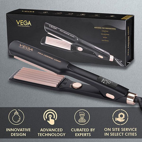 Vega Professional Pro Ceramic Crimp Ceramic Hair Crimper - VPPMS-01