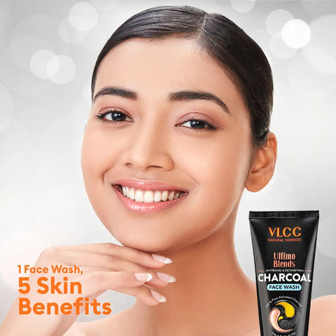 VLCC Ultimo Blends Charcoal Face Wash for Whitening & Detoxifying