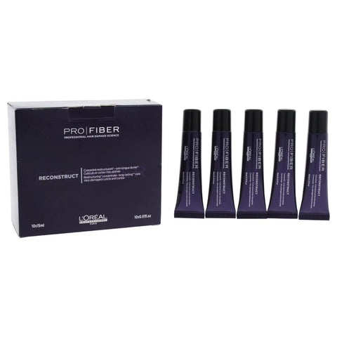 LOreal Professional Pro Fiber Reconstruct Concentrate - 10 x 0.51 oz Treatment