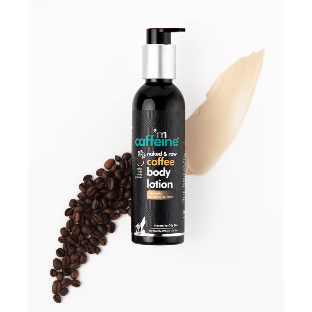 MCaffeine Coffee Body Lotion with Vitamin C & Shea Butter - Moisturizer for Normal to Oily Skin