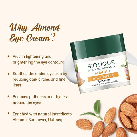 Biotique Almond Anti-Ageing Eye Cream