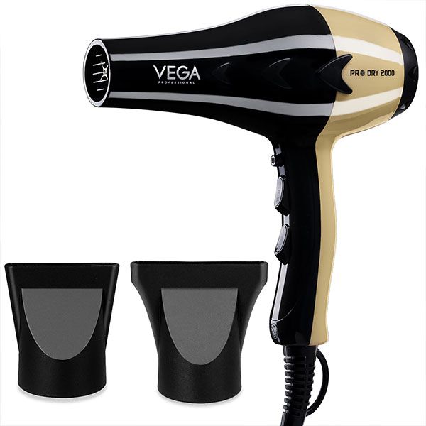 Vega Professional Pro Dry 2000-2200W Hair Dryer -Gold - VPVHD-04