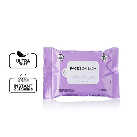 Faces Canada Fresh Clean Glow Makeup Remover Wipes 3 Pack