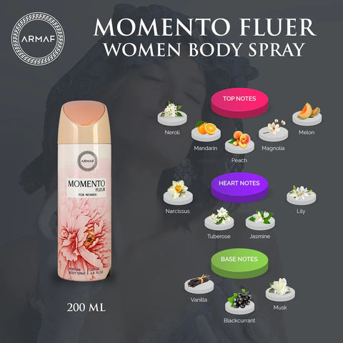 Armaf Momento Fleur Perfume Body Spray For Women