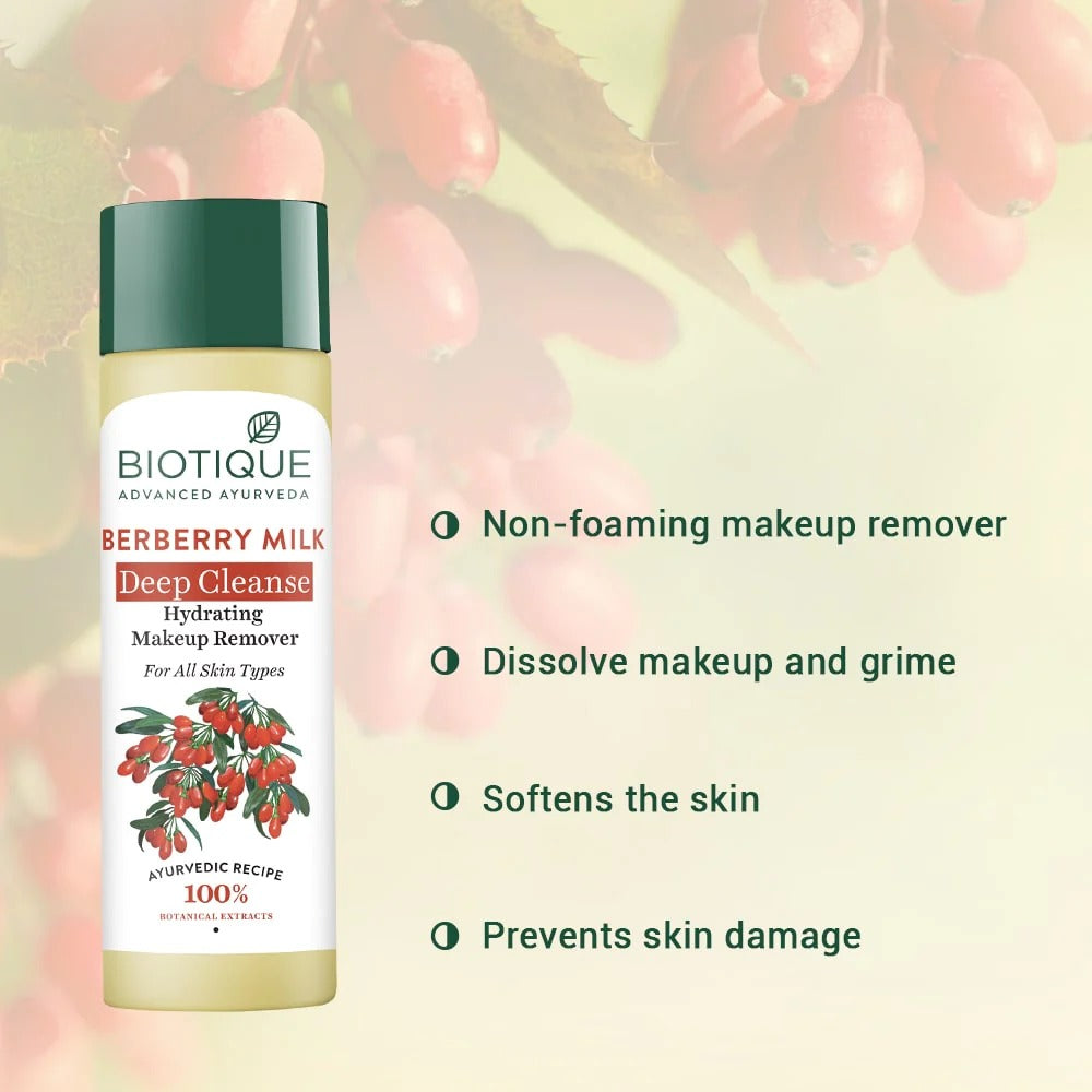 Biotique Berberry Milk Deep Cleanse Hydrating Make Up Remover