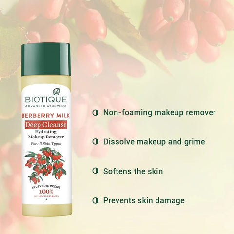 Biotique Berberry Milk Deep Cleanse Hydrating Make Up Remover