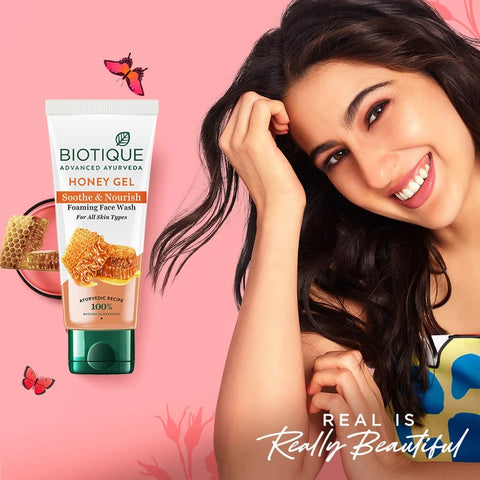 Biotique Honey Gel Soothe & Nourish Foaming Face Wash