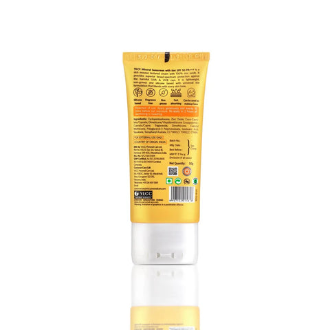 VLCC Mineral Sunscreen Tinted SPF 50 PA+++ Ultra Lightweight Non-Comedogenic