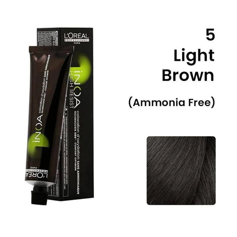 Loreal Inoa Ammonia Free Hair Color 5 Light Brown