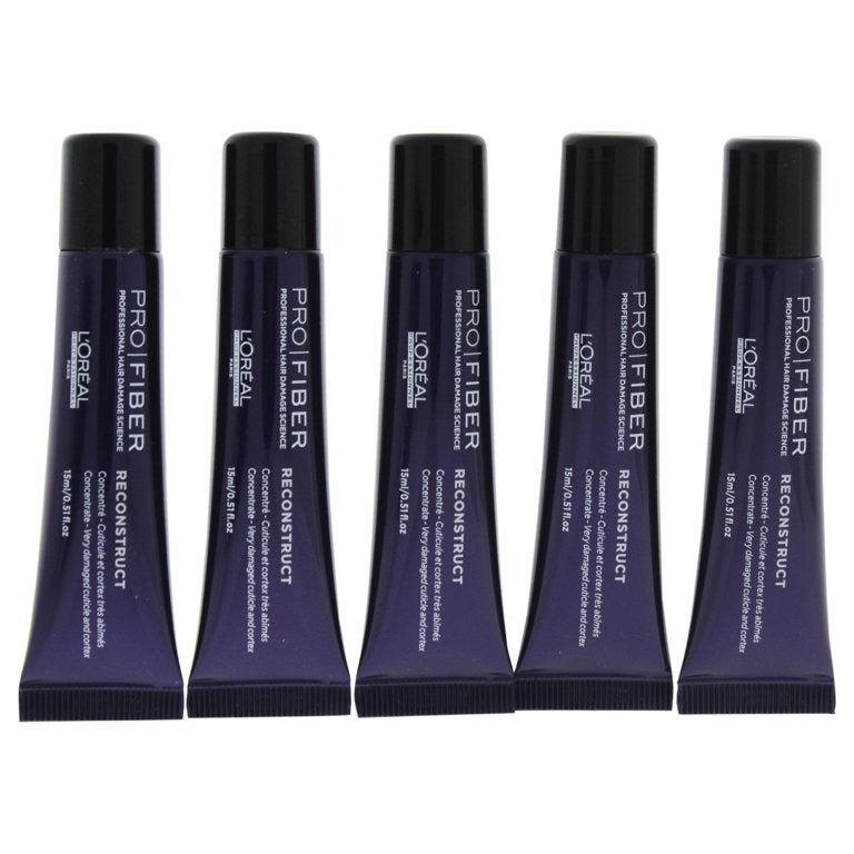 LOreal Professional Pro Fiber Reconstruct Concentrate - 10 x 0.51 oz Treatment