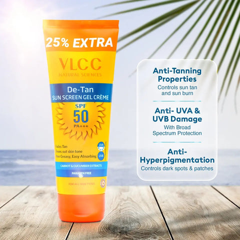 VLCC De Tan SPF 50 PA+++ Sunscreen Gel Cream