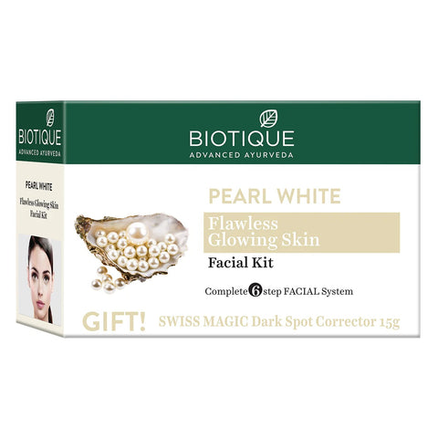 Biotique Pearl White Flawless Glowing Skin Facial Kit