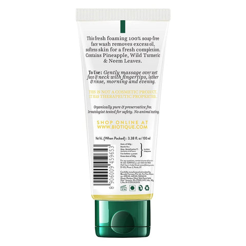 Biotique Pineapple Oil Control Foaming Face Wash