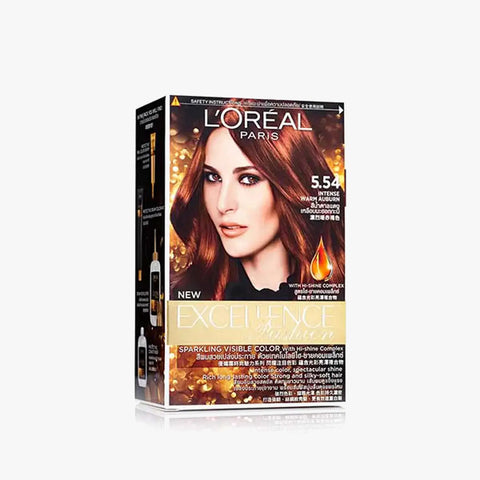 L'Oreal Paris Excellence Fashion Highlights Hair Color, 5.54 Intense Warm Auburn