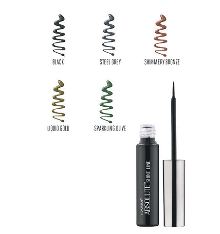 Lakme Shine Line Black + Sparkling Olive Combo