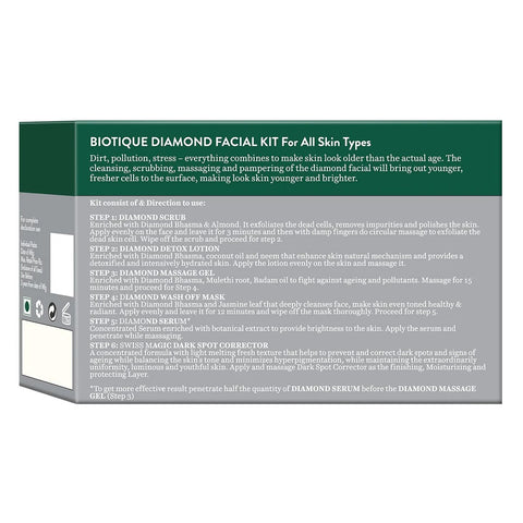 Biotique Diamond Instant Bright & Radiant Complexion Facial Kit