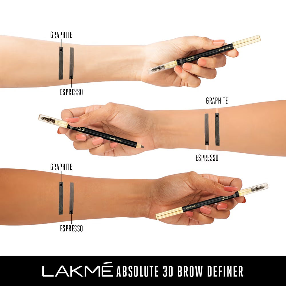 Lakme Absolute 3D Eye Brow Definer - Espresso 1.19g