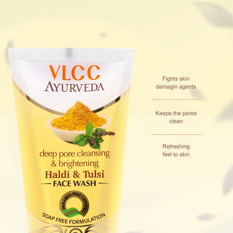 VLCC Ayurveda Deep Pore Cleansing Haldi & Tulsi Face Wash