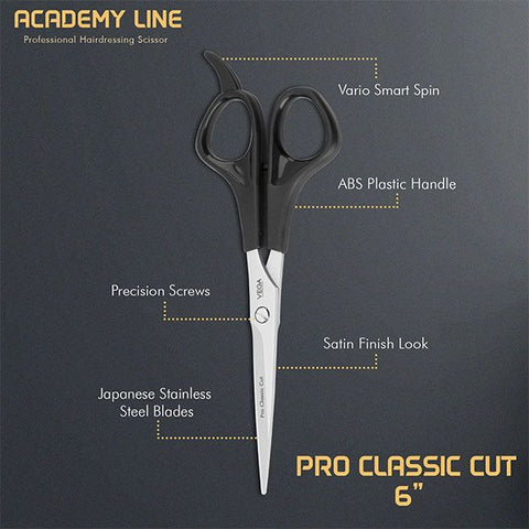 Vega Professional Pro Classic Cut 6 Academy line Hairdressing Scissor - VPVSC-31