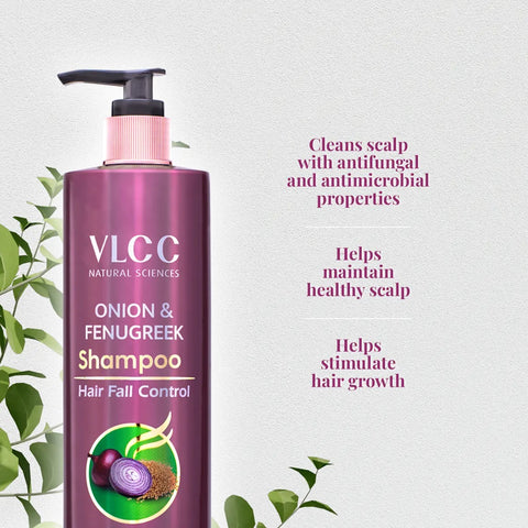 VLCC Onion & Fenu Greek Shampoo For Hair Fall Control