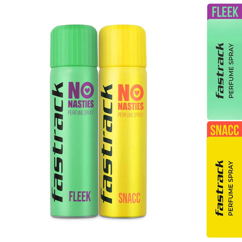 Fastrack No Nasties Perfume Spray - Fleek & Snacc (Pack Of 2)