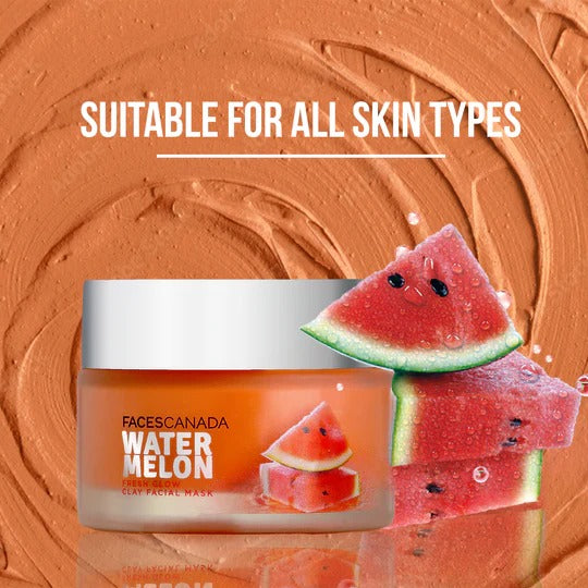 Faces Canada Water Melon Fresh Glow Clay Facial Mask