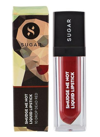 Sugar Smudge Me Not Liquid Lipstick - 10 Drop Dead Red (Red)