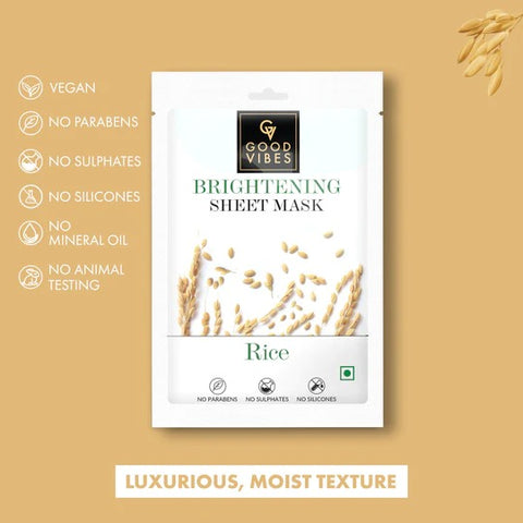 Good Vibes Rice Brightening Sheet Mask