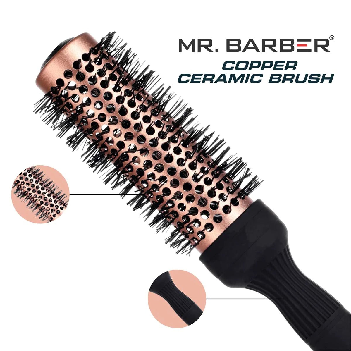 Mr. Barber Copper Ceramic Brush (33mm)