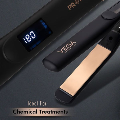 Vega Professional Pro Nano Rose Gold Hair Straightener - VPPHS-01