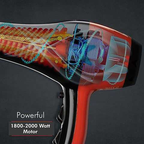 Vega Professional Pro Dry 2000-2200W Hair Dryer -Red - VPVHD-07