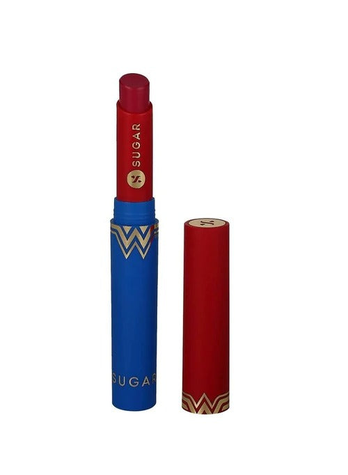 Sugar Wonder Woman Creamy Matte Lipsticks - 01 Love Leader (Dusty Reddish Pink)