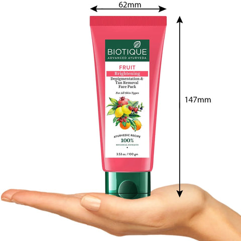 Biotique Fruit Brightening Depigmentation & Tan Removal Face Pack