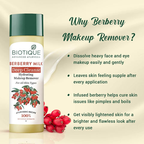 Biotique Berberry Milk Deep Cleanse Hydrating Make Up Remover