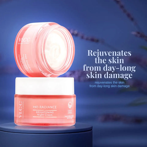 VLCC Pro Radiance Skin Brightening Night Cream Deeply Hydrate & Repair Skin Overnight