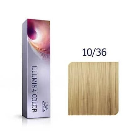 Wella Professionals Illumina Hair Color 10/36 Lightest Blonde-Gold Violet