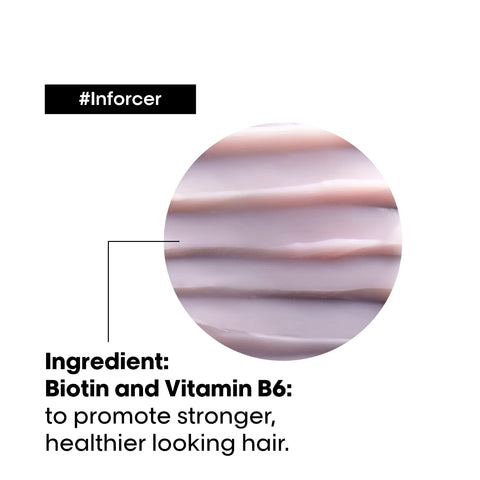 L'Oreal Professionnel Inforcer Strengthening Hair Mask With Vitamin B6 & Biotin For Weak, Brittle Hair, Serie Expert