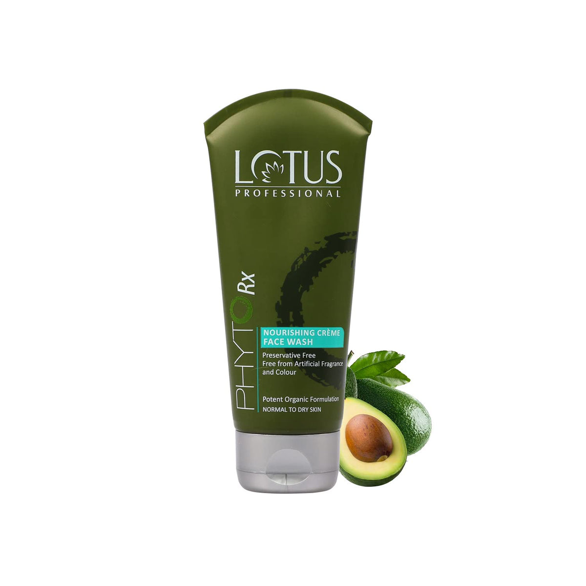 Lotus Professional PhytoRx Nourishing Cream Face Wash Cleanser, Avocado, Transparent, Unscented