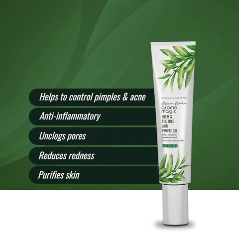 Aroma Magic Neem & Tea Tree Anti Pimple Gel - Niacinamide