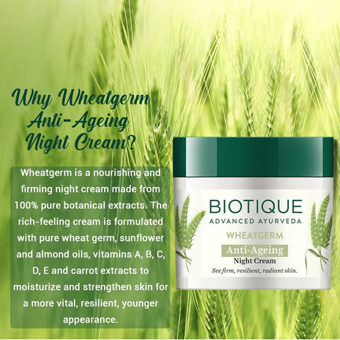 Biotique Wheatgerm Anti-Ageing Night Cream