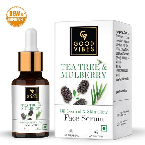 Good Vibees Tea Tree + Mulberry Skin Glow & Oil Control Serum