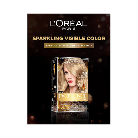 L'Oreal Paris Excellence Fashion Highlights Hair Color, 9.13 Golden Beige Blonde